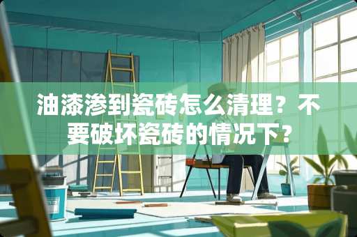 油漆渗到瓷砖怎么清理？不要破坏瓷砖的情况下？