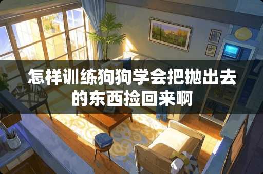 怎样训练狗狗学会把抛出去的东西捡回来啊