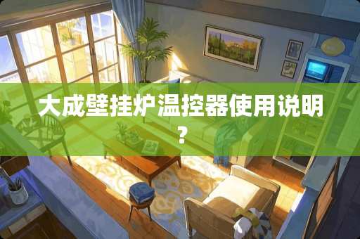 大成壁挂炉温控器使用说明？