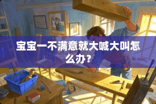 宝宝一不满意就大喊大叫怎么办？