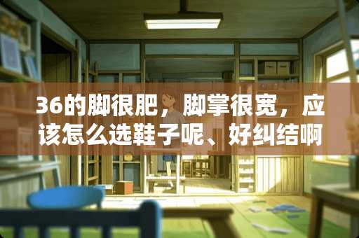 36的脚很肥，脚掌很宽，应该怎么选鞋子呢、好纠结啊、唉、喜欢的？