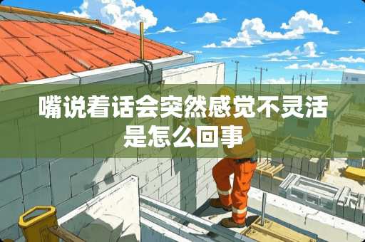 嘴说着话会突然感觉不灵活是怎么回事