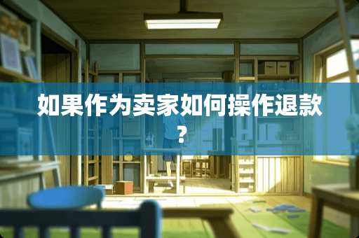 如果作为卖家如何操作退款？