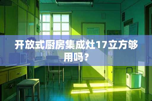 开放式厨房集成灶17立方够用吗？