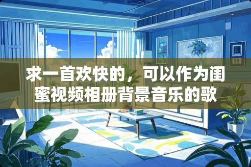 求一首欢快的，可以作为闺蜜视频相册背景音乐的歌