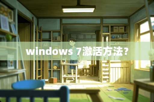 windows 7激活方法？