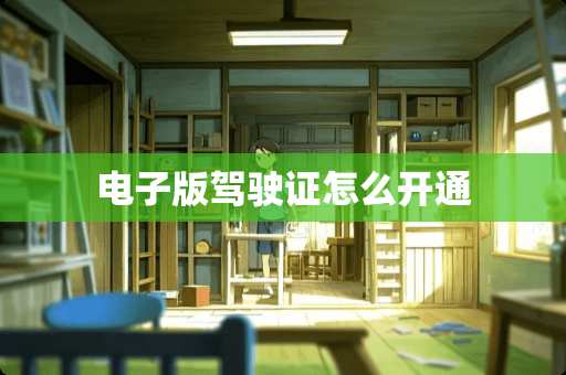电子版***怎么开通