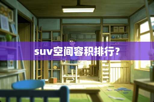 suv空间容积排行？