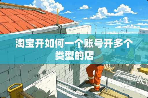 淘宝开如何一个账号开多个类型的店