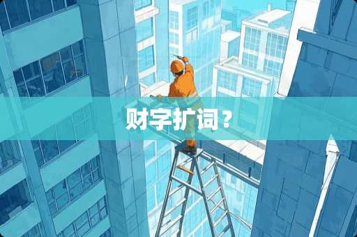 财字扩词？