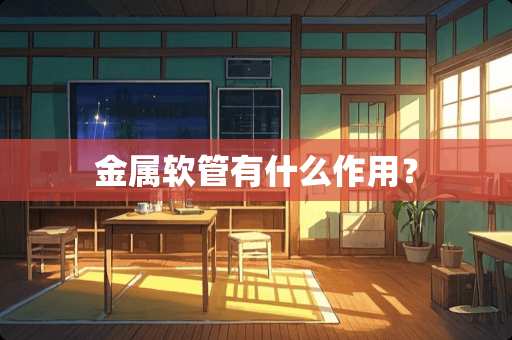 金属软管有什么作用？