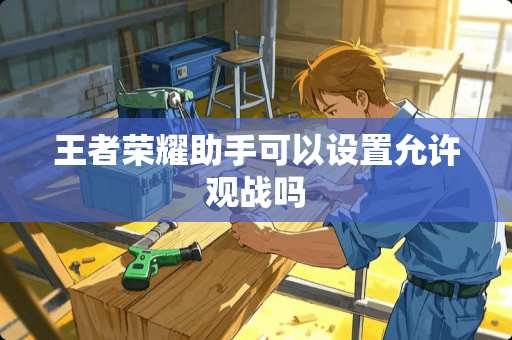 王者荣耀助手可以设置允许观战吗