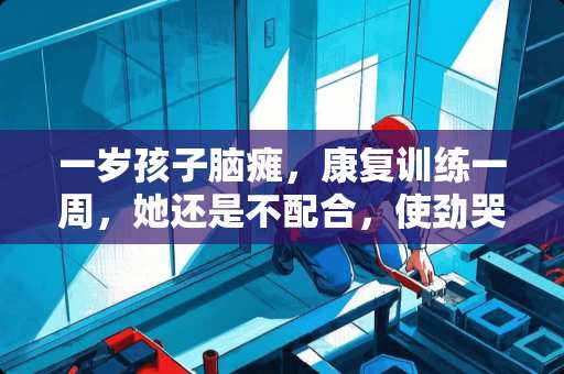 一岁孩子脑瘫，康复训练一周，她还是不配合，使劲哭，怎么办？