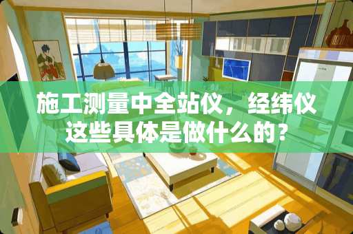 施工测量中全站仪，经纬仪这些具体是做什么的？