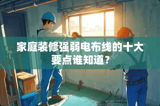 家庭装修强弱电布线的十大要点谁知道？
