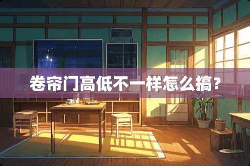卷帘门高低不一样怎么搞？