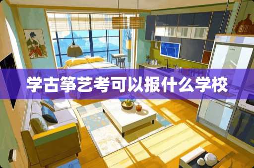 学古筝艺考可以报什么学校