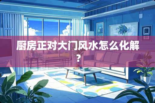 厨房正对大门风水怎么化解？