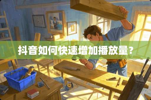 抖音如何快速增加播放量？