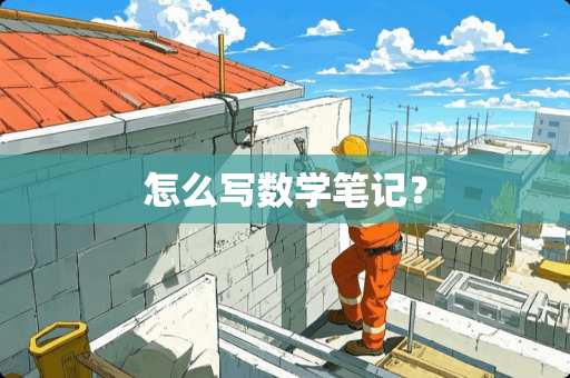 怎么写数学笔记？