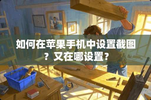 如何在苹果手机中设置截图？又在哪设置？