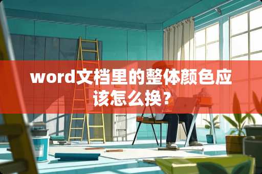 word文档里的整体颜色应该怎么换? word文档里的整体颜色应该怎么换?