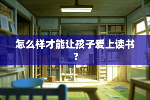 怎么样才能让孩子爱上读书？