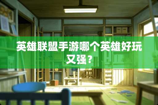 英雄联盟手游哪个英雄好玩又强？