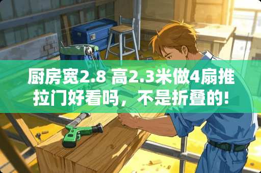 厨房宽2.8 高2.3米做4扇推拉门好看吗，不是折叠的!