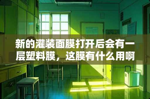 新的灌装面膜打开后会有一层塑料膜，这膜有什么用啊？