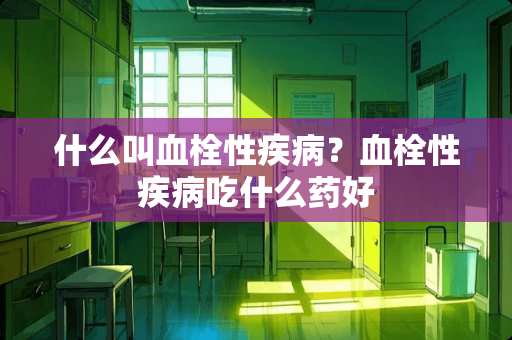 什么叫血栓性疾病？血栓性疾病吃什么药好