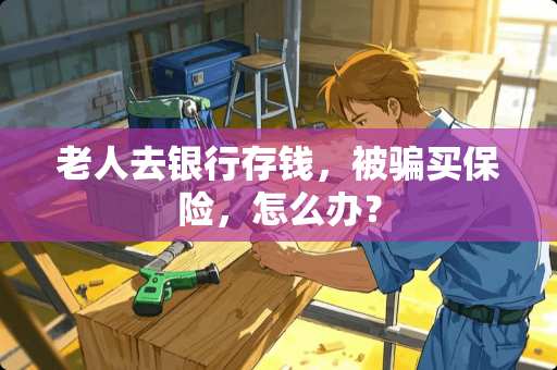 老人去银行存钱，被骗买保险，怎么办？