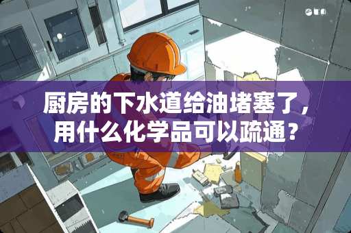 厨房的下水道给油堵塞了，用什么化学品可以疏通？