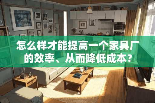 怎么样才能提高一个家具厂的效率、从而降低成本？