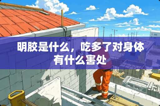 明胶是什么，吃多了对身体有什么害处