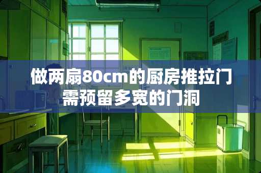 做两扇80cm的厨房推拉门需预留多宽的门洞