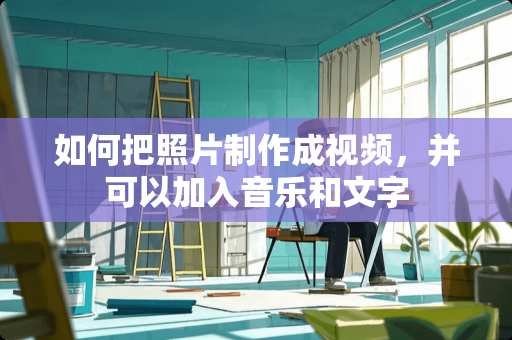 如何把照片制作成视频，并可以加入音乐和文字