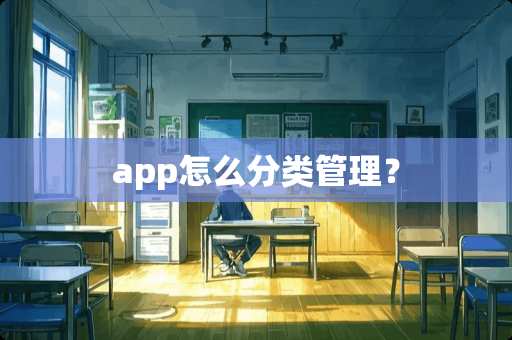app怎么分类管理？