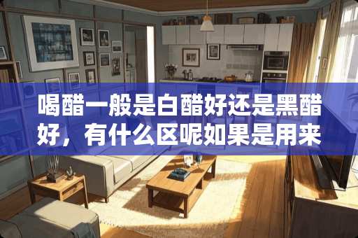 喝醋一般是白醋好还是黑醋好，有什么区呢如果是用来美