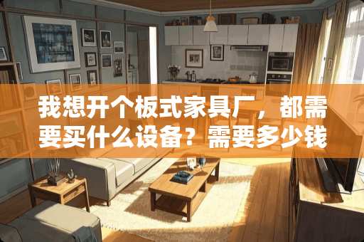 我想开个板式家具厂，都需要买什么设备？需要多少钱？