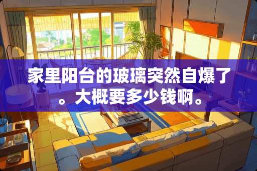 家里阳台的玻璃突然自爆了。大概要多少钱啊。