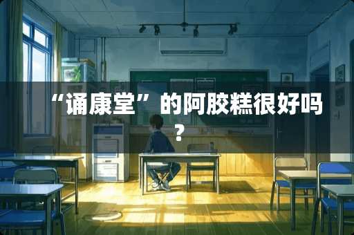 “诵康堂”的阿胶糕很好吗？