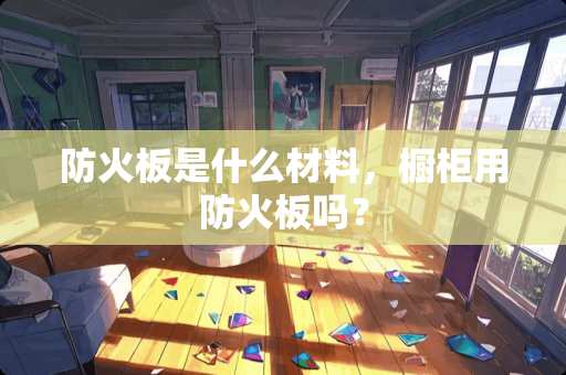 防火板是什么材料，橱柜用防火板吗？