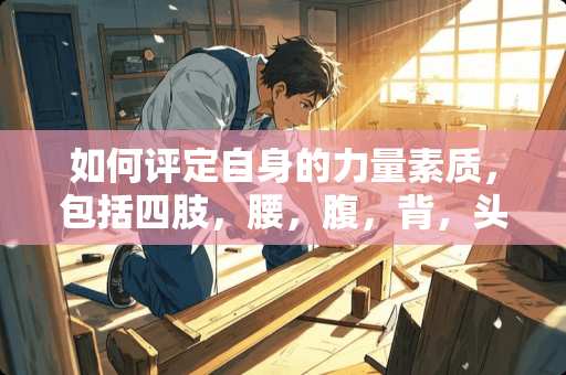 如何评定自身的力量素质，包括四肢，腰，腹，背，头颅以及核心力量