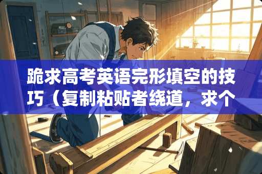 跪求高考英语完形填空的技巧（复制粘贴者绕道，求个人学习经验）