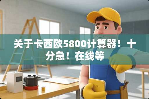 关于卡西欧5800计算器！十分急！在线等