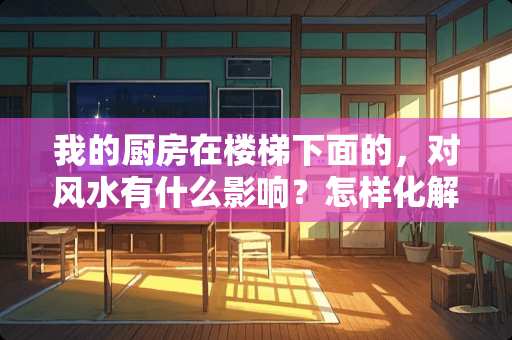 我的厨房在楼梯下面的，对风水有什么影响？怎样化解？