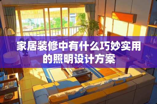 家居装修中有什么巧妙实用的照明设计方案