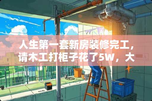 人生第一套新房装修完工，请木工打柜子花了5W，大家觉得亏了吗？