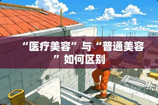 “医疗美容”与“普通美容”如何区别
